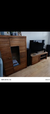 Elbląg Sprzedam meble z litego drewna. Komoda i szafka RTV firmy szynaka meble