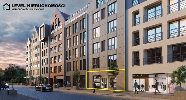 Elbląg LEVEL NIERUCHOMOŚCI  Lokal handlowo-usługowy na starówce90,32m2ul. Bednarska  NIERUCHOMOŚCI NA POZIOMIE