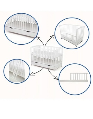 Elbląg Sprzedam w bardzo dobrym stanie łóżeczko dziecięce 2w1 z materacem. 
Łóżeczko posiada dodatkową BARIERKĘ