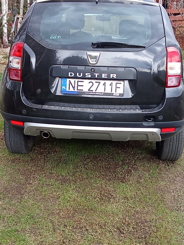 Elbląg Sprzedam: zadbana Dacia Duster SUV w kolorze czarnym, rok prod.2014,benzyna + LPG. Model Dacia Duster 13-Duster