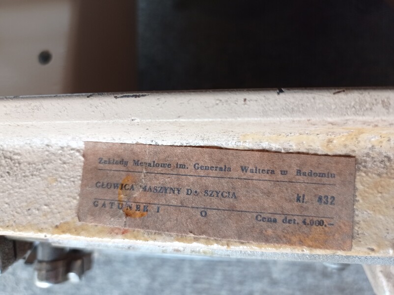 Elbląg Maszyna do szycie Walter. Stan widoczny na fotografiach. Sprzedaję samą maszynę ! Mam jeszcze inne maszyny do