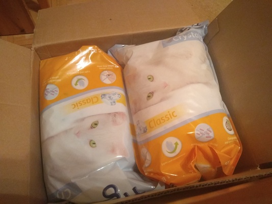 Elbląg Mam na sprzedaż 6 worków(5litrowe) żwirku dla kota Tigerino Crystals każdy za 18zł