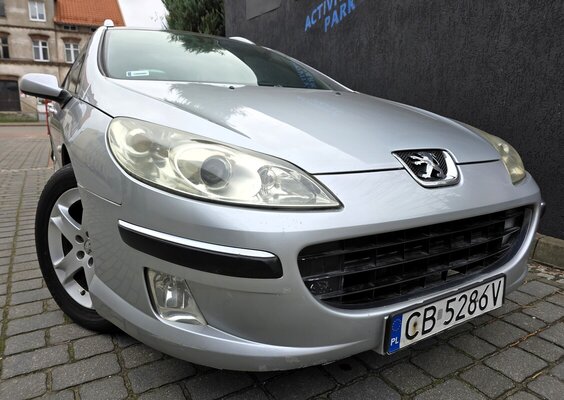 Elbląg Peugeot 407 2.0HDI 136KM Bogata Wersja Wyposażenia 2005Rok Ekonomiczny-Klimatronik  Poduszki Powietrzne