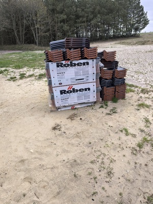 Elbląg Sprzedam nową dachówkę Roben monza grafitowa glazura