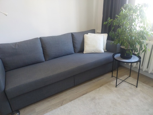 Elbląg Sprzedam nową rozkładaną kanapę z pojemnikiem na pościel Ikea Friheten