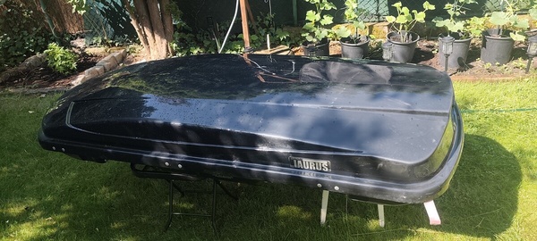 Elbląg Kufer bagażnik dachowy na dach Sprzedam Box AURUS XTREME 195x78x34cm 400L. Dołączam 4 szt zacisków szybko