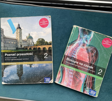 Elbląg Oddam podręczniki Nowa Era, biologia i historia (zakres podstawowy) dla klas 2 szkoły średniej. Odbiór