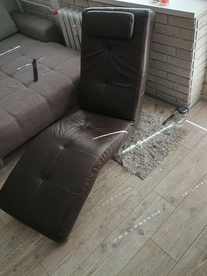 Elbląg Sprzedam fotel skórzany szezląg
