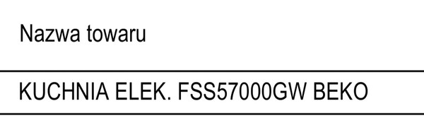 Elbląg Sprzedam kuchenkę elektryczną firmy BEKO na gwarancji, nieużywana odbiór własny  