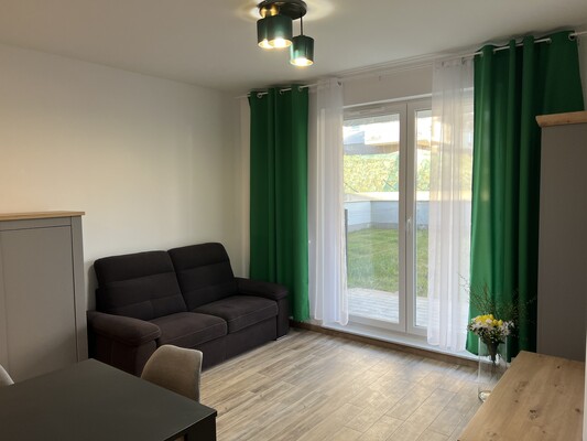 Elbląg Nowoczesny apartament z ogródkiem do wynajęcia