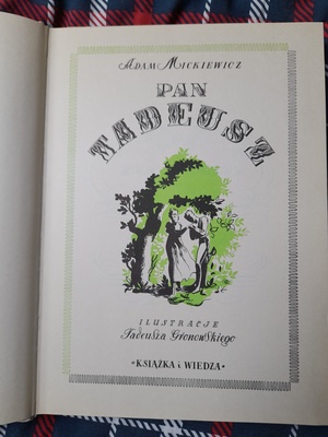 Elbląg Adam Mickiewicz Pan Tadeusz wydanie z 1984 stan bardzo dobry