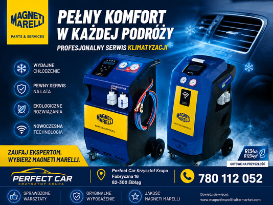 Elbląg SERWIS SAMOCHODOWY PERFECT-CAR AUTO NAPRAWA FABRYCZNA16 KRUPA KRZYSZTOF-Klimatyzacja Nabijanie