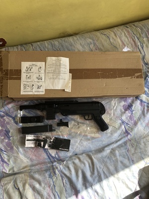 Elbląg Sprzedam pistolet na kulki dla dzieci. Nazwa pistoletu-Doubleeagle Air Gun (P40). W zestawie w kartonie. W