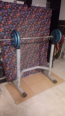 Elbląg Sztanga ze stojakiem, talerze 2x10kg, 2x20kg. Marka KLICZKO. 
Stan bdb. cena do uzg.