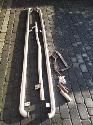 Elbląg Rury progowe do busa o długości 255cm zamontowane były w VW transporter.
. relingi renault Trafic