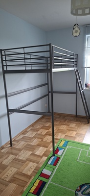 Elbląg Sprzedam używane łóżko (antresola) IKEA SVÄ RTA - bez materaca.
Długość: 208 cm
Odległość podłoga -