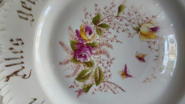 Elbląg Piękny duzy ozdobny  talerz, patera.