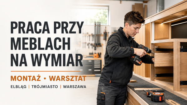 Elbląg Osoba do montażu i składania mebli na wymiar