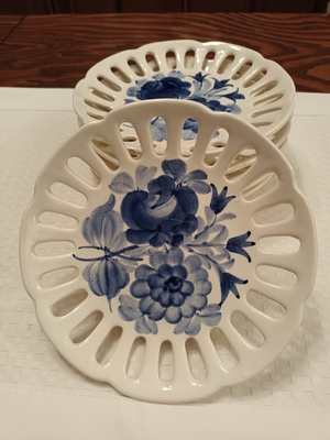 Elbląg Talerzyki dekoracyjno-użytkowe Włocławek 6 sztuk.