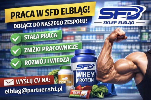 Elbląg Sklep SFD Elbląg – specjalizujący się w sprzedaży suplementów diety oraz zdrowej żywności –