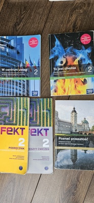 Elbląg Sprzedam podręczniki do klasy. 2 liceum poziom podstawowy:
Chemia 2 klasa - 20
J. Niemiecki kl. 2 + ćwiczenia -