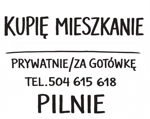 Elbląg KUPIĘ mieszkanie za GOTÓWKĘ, może być:- zadłużone / z komornikiem- lokatorskie do przekształcenia- z