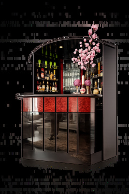 Elbląg Elegancki barek w stylu Art Deco / glamour – wyjątkowy mebel do salonu