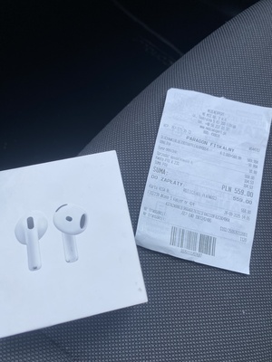 Elbląg Witam, mam do sprzedaży świeżo kupione słuchawki Apple Airpods 4.Słuchawki nieużywane, nietrafiony prezent, z