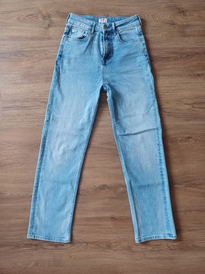 Elbląg PEPE JEANS spodnie jeansowe high waist wysoki stan, stan bdb, rozmiar ok.152., 158,elastyczne