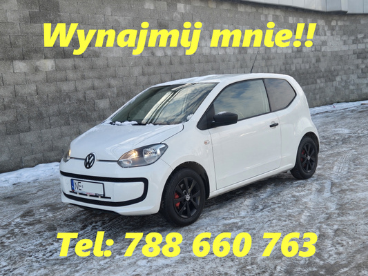 Elbląg Volkswagen Up z LPG na wynajem &ndash; małe auto, wielkie oszczędności!Szukasz taniego i wygodnego auta w