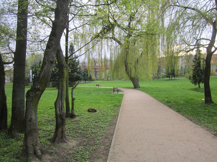 Park Kajki latem.