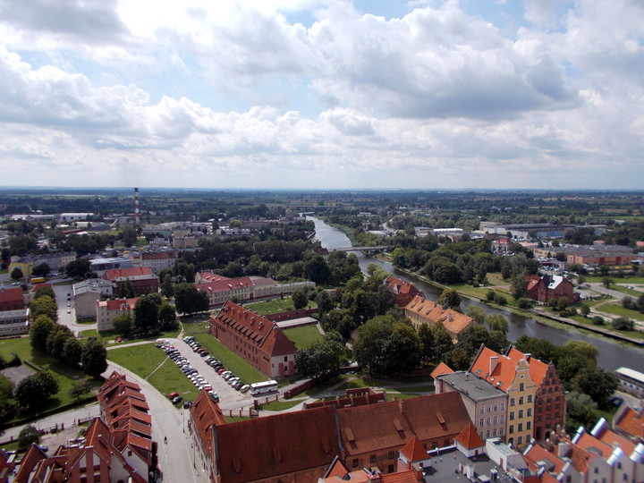 Aż dech zapiera. Panorama Elbląska :)