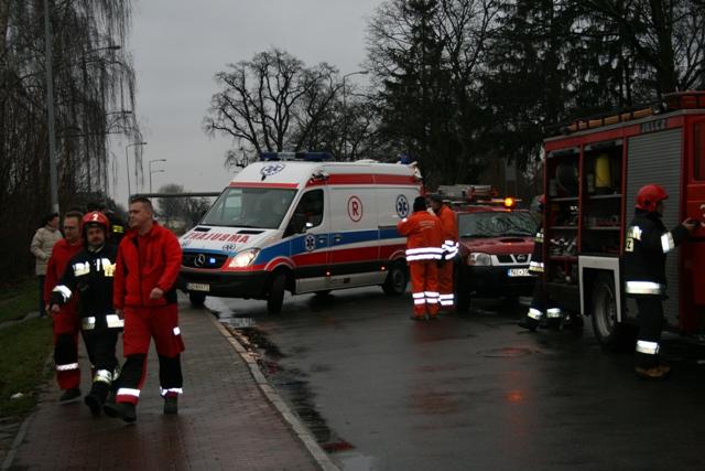 Elbląg Pożar na Warszawskiej