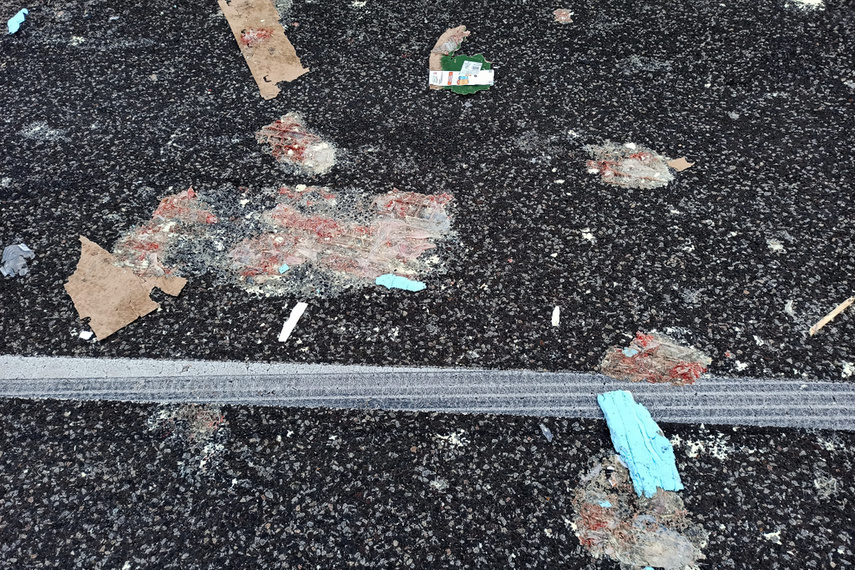 Kolizja aut dostawczych na S7, trasa zablokowana zdjęcie nr 248820