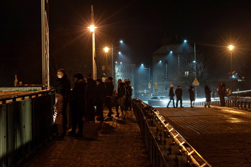 Elbląg Na pokazie fajerwerków elblążanie przywitali Nowy Rok