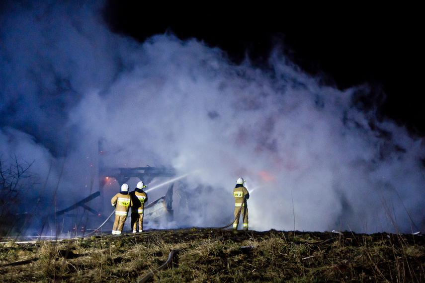 Elbląg Spłonął dom podcieniowy w Kamienniku Wielkim