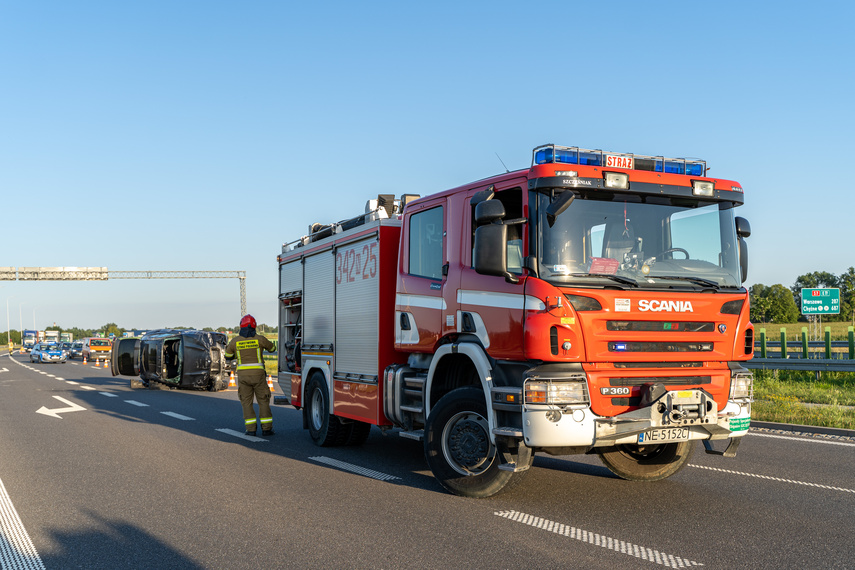Elbląg Dachowanie na obwodnicy Elbląga