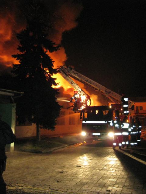 Elbląg Pożar na Komeńskiego