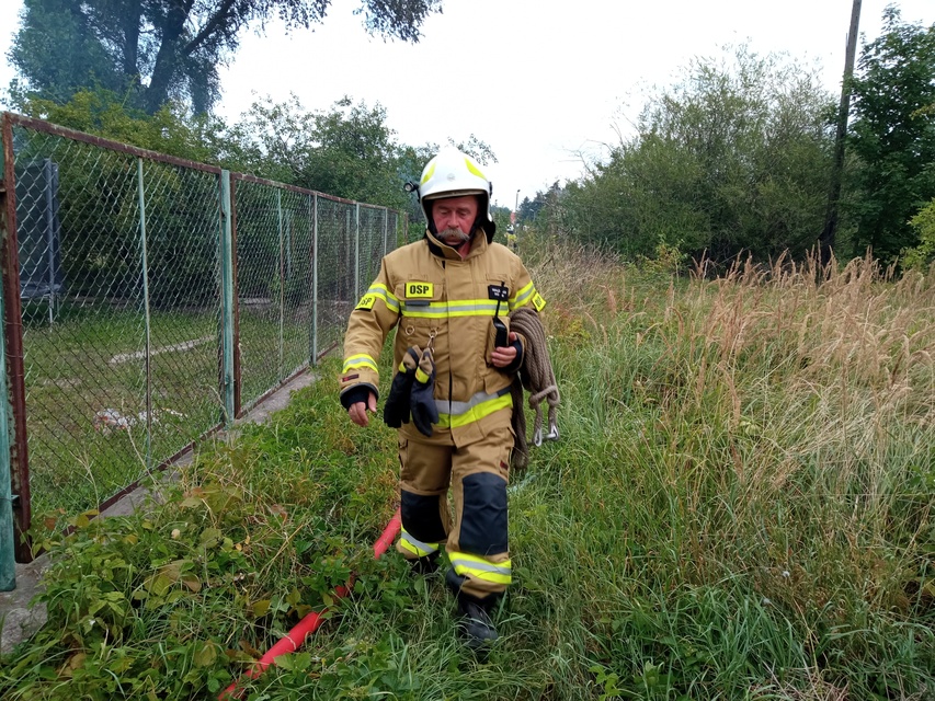 Elbląg Pożar pustostanu w Tolkmicku