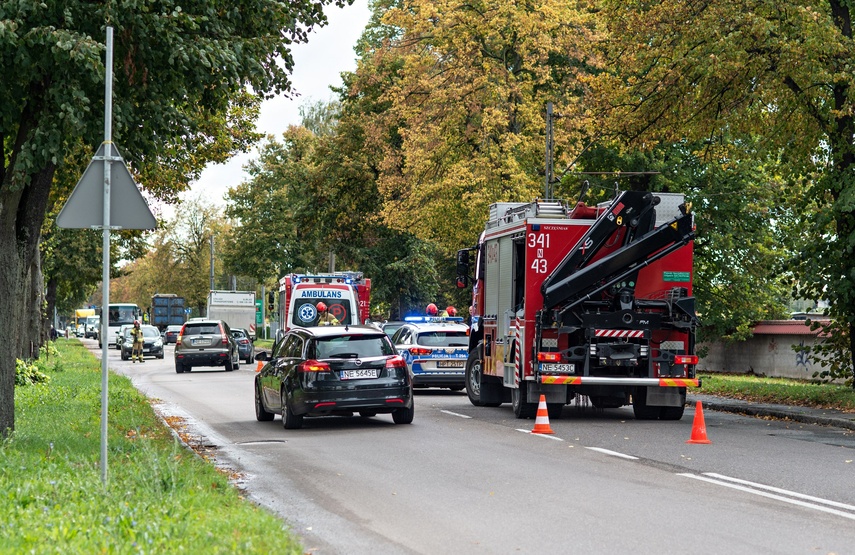 Elbląg Kolizja na Grunwaldzkiej
