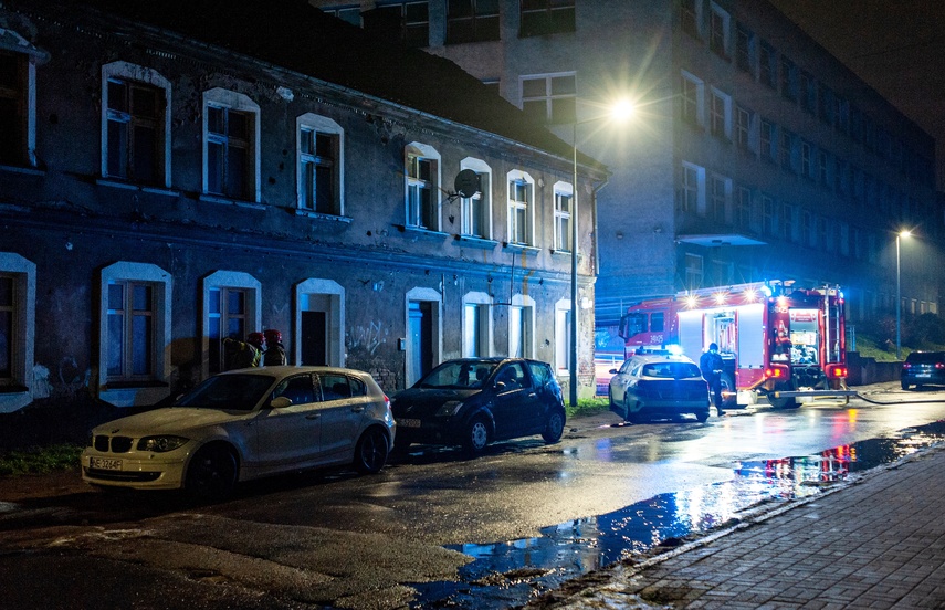 Elbląg Pożar w pustostanie na ul. Polnej
