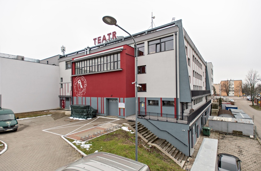 Elbląg Teatr nasz widać ogromny