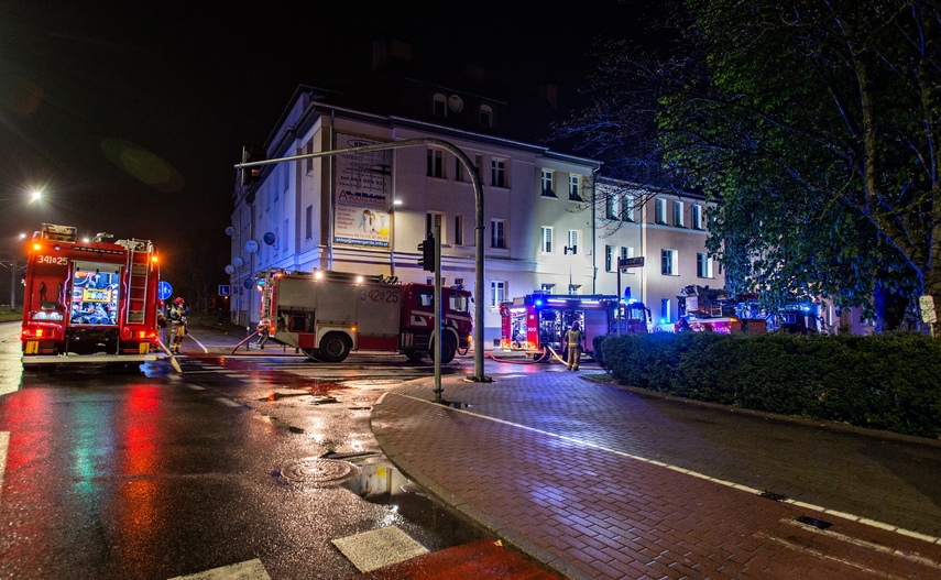 Elbląg Pożar na Cichej