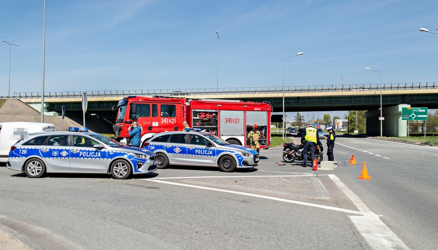 Potrącenie motocyklisty na Warszawskiej zdjęcie nr 283710