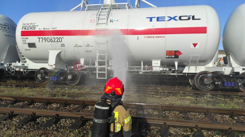 Elbląg Wyciek gazu z cysterny, która przyjechała z Rosji