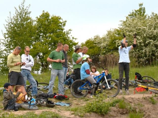 Elbląg Zawody rowerowe na Gęsiej Górze