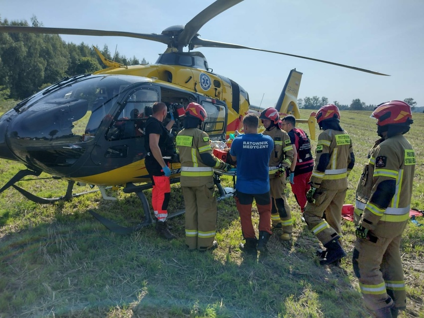 Poważny wypadek drogowy w okolicach Płoskini zdjęcie nr 292710