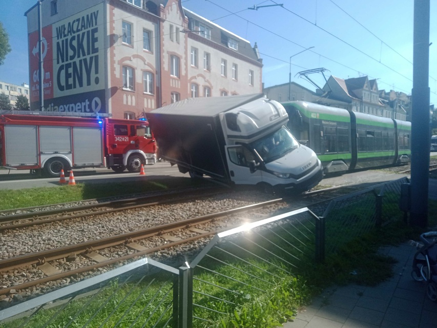 Elbląg Zderzył się z tramwajem