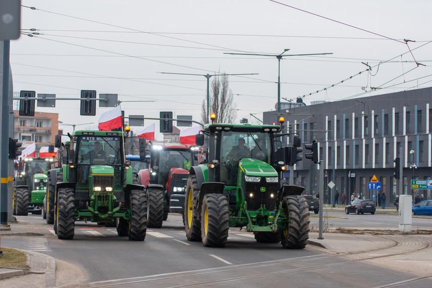 "Potrzebujemy konkretnych rozwiązań". Rolnicy protestowali na ulicach Elbląga zdjęcie nr 301602