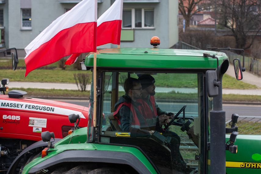 "Potrzebujemy konkretnych rozwiązań". Rolnicy protestowali na ulicach Elbląga zdjęcie nr 301581